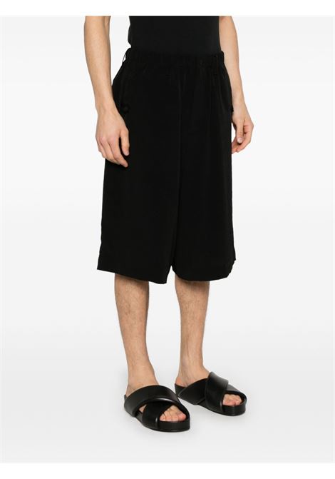 Bermuda con bottoni in nero Yohji Yamamoto - uomo Yohji Yamamoto | HPP175001